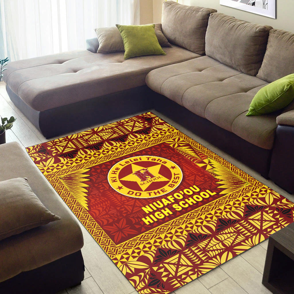 Tonga Niuafo'ou High School Area Rugs Simplified Version LT8 - Polynesian Pride
