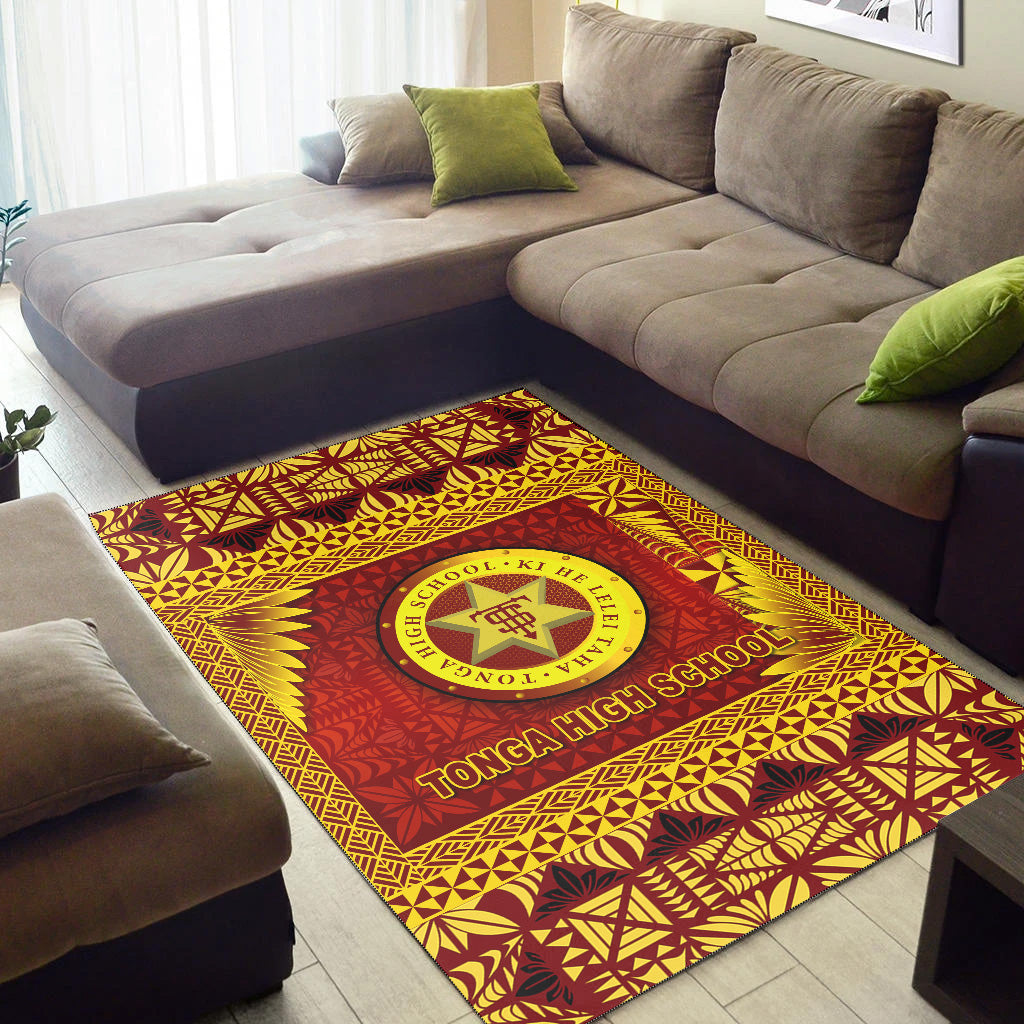 Tonga High School Area Rugs Simplified Version LT8 - Polynesian Pride