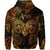 Aries Zodiac Polynesian Zip Hoodie Unique Style Gold LT8 - Polynesian Pride