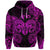 Aries Zodiac Polynesian Zip Hoodie Unique Style Pink LT8 - Polynesian Pride