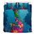 Fiji Duvet Cover Set - Under Water With Turtle Hibiscus - Polynesian Pride