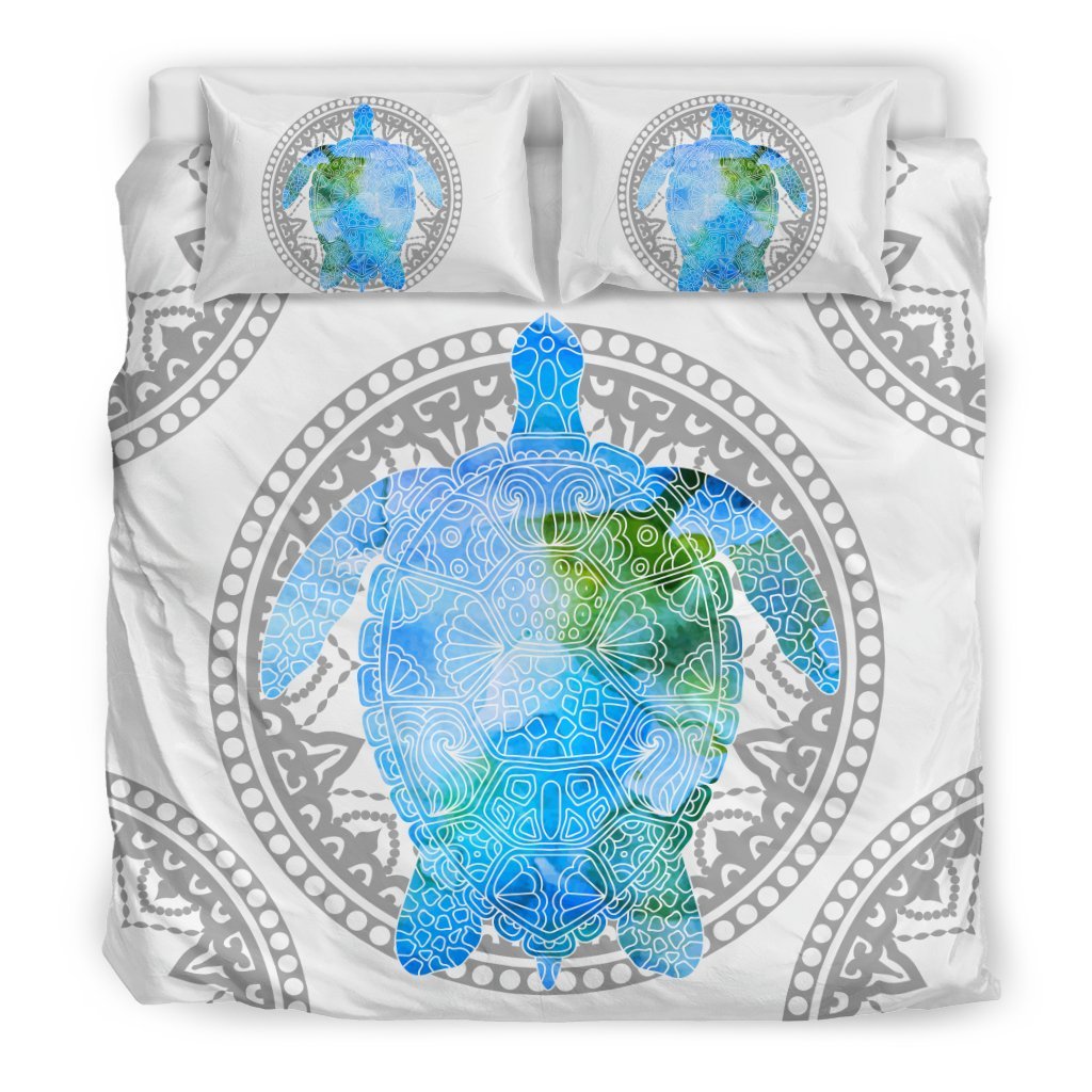 Hawaii Duvet Cover Set - Blue Sea Turtle - Polynesian Pride