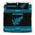 Aotearoa New Zealand Maori Bedding Set Silver Fern - Blue - Polynesian Pride