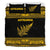 Aotearoa New Zealand Maori Bedding Set Silver Fern - Yellow - Polynesian Pride