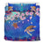 Hawaiian Turtle And Plumeria Pattern Polynesian Bedding Set - Polynesian Pride