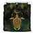 Hawaiian Hibiscus Golden Turtle And Moon Polynesian Bedding Set - Polynesian Pride