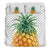 Hawaiian Pineapple Polka Dots Background Polynesian Bedding Set - Polynesian Pride