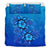 Hawaiian Blue Turtle and Hibiscus Polynesian Bedding Set - Polynesian Pride