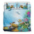 Hawaiian Turtle Dolphin In The Ocean Polynesian Bedding Set - Polynesian Pride