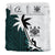 Fiji Duvet Cover Set - Fiji Coat Of Arms & Coconut Tree Black - Polynesian Pride