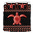 Hawaiian Hibiscus Turtle Polynesian Bedding Sets - Red Version - Polynesian Pride