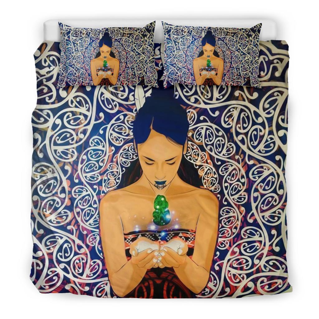 Maori Goddesses With Hei Tiki Bedding Set Art - Polynesian Pride