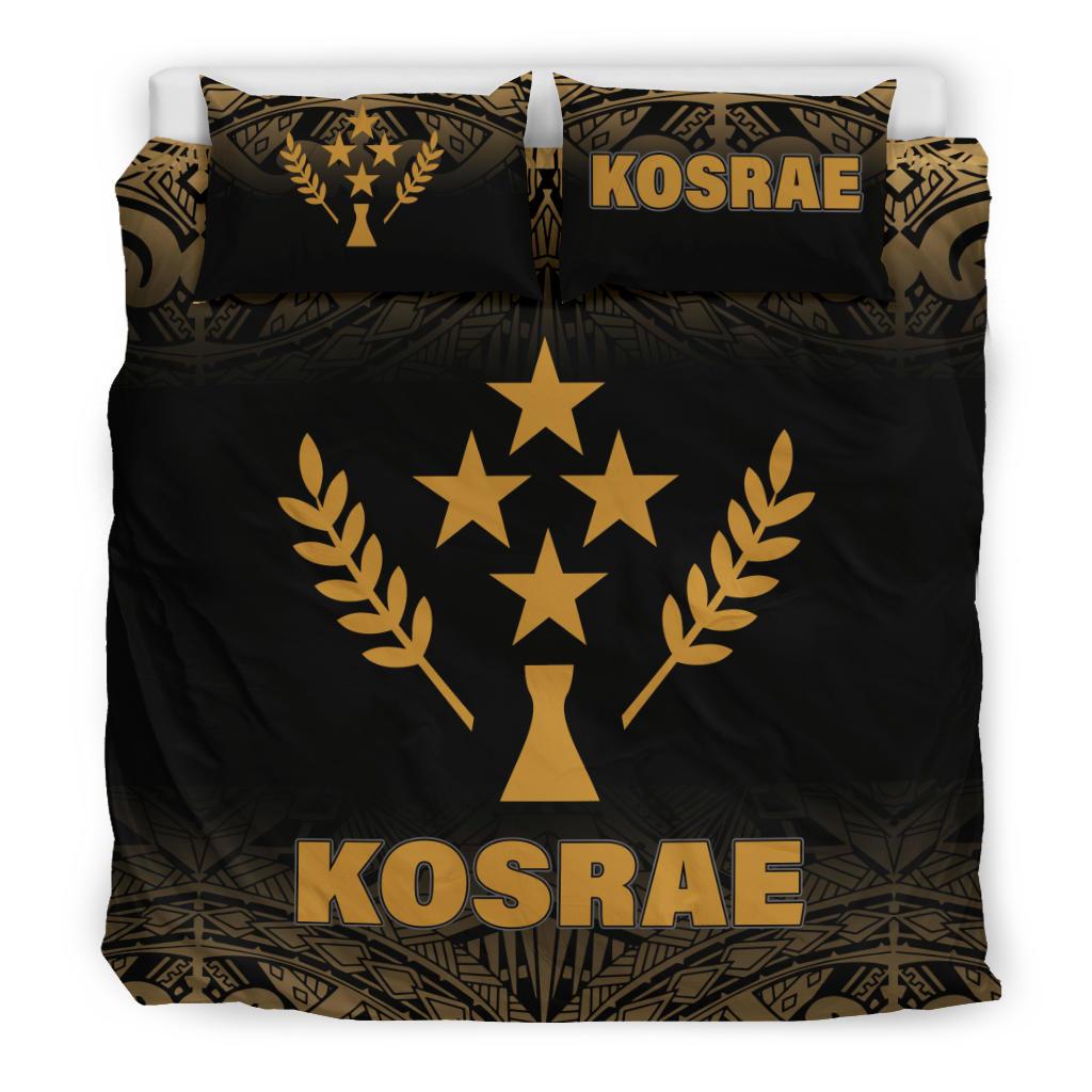 Kosrae Duvet Cover Set - Gold Fog Style Gold - Polynesian Pride