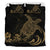 Hawaii Duvet Cover Set - Turtle Plumeria Hawii'S Map & Symbols Black - Polynesian Pride