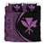 Hawaiian Map Kanaka Maoli Polynesian Bedding Set - Circle Style Purple - Polynesian Pride