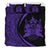 Hawaiian Tiki Polynesian Bedding Set Circle Style Purple - Polynesian Pride