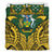 Solomon Islands Duvet Cover Set - Solomon Islands Coat Of Arms Premium Green - Polynesian Pride