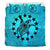 Cook Islands Duvet Cover Set - Cook Island Flag & Turtle Turquoise Art - Polynesian Pride