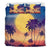 Hawaiian Palm Tree On The Beach Moon Night Polynesian Bedding Set - Polynesian Pride