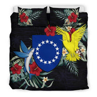Cook Islands Hibiscus Coat Of Arms Bedding Set - Polynesian Pride