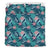 Hawaiian Tropical Monstera Leaf Polynesian Bedding Set Blue - Polynesian Pride