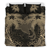 Papua New Guinea Duvet Cover Set - Papua New Guinea Flag Coconut (Duvet Cover) Black - Polynesian Pride