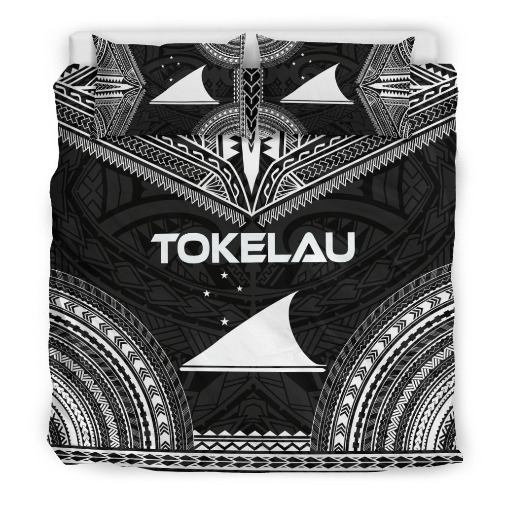 Tokelau Polynesian Chief Duvet Cover Set - Black Version - Polynesian Pride