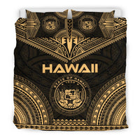 Hawaii Polynesian Chief Duvet Cover Set - Gold Version - Polynesian Pride