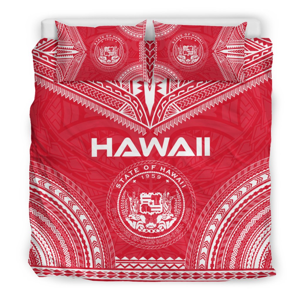 Hawaii Flag Polynesian Chief Duvet Cover Set - Polynesian Pride