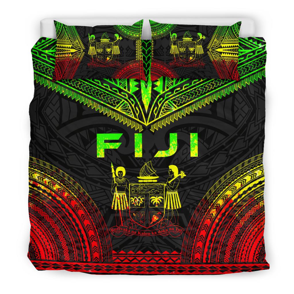 Fiji Polynesian Chief Duvet Cover Set - Reggae Version - Polynesian Pride