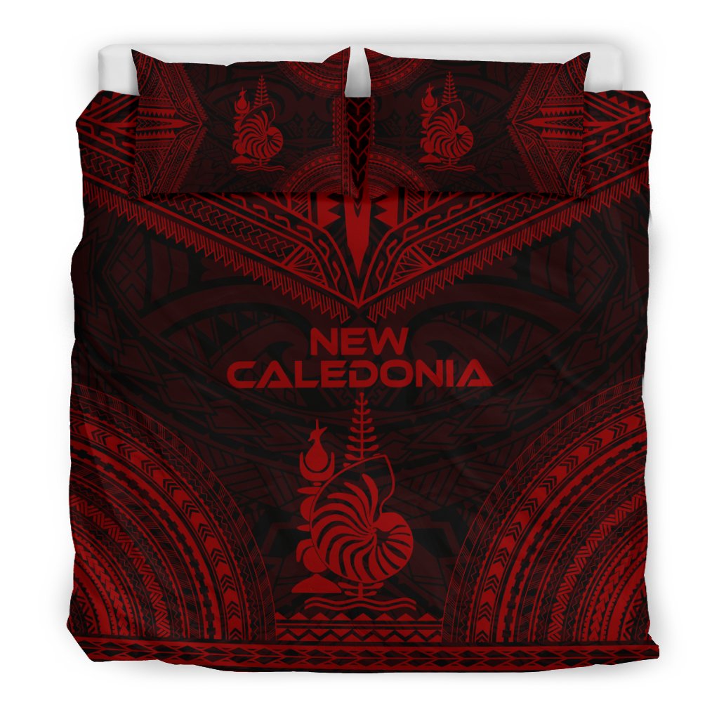 New Caledonia Polynesian Chief Duvet Cover Set - Red Version - Polynesian Pride