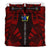 Cook Islands Duvet Cover Set - Polynesian Tattoo Red - Polynesian Pride