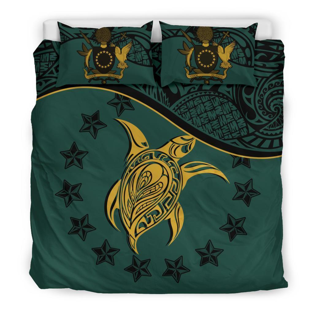 Cook Islands Bedding Set Dark Green - Polynesian Pride