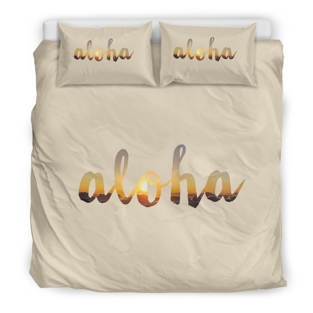 Hawaiian Aloha Dawn Polynesian Bedding Set - Polynesian Pride