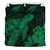 Hawaiian Hibiscus Memory Turtle Polynesian Bedding Set Green - Polynesian Pride