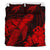 Hawaiian Hibiscus Memory Turtle Polynesian Bedding Set Red - Polynesian Pride