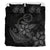 Hawaiian Anchor Plumeria Hamerhead Shark Polynesian Bedding Set - Gray - Polynesian Pride