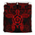 Hawaiian Turtle Hibiscus Polynesian Bedding Set Red - Polynesian Pride