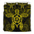 Hawaiian Turtle Hibiscus Polynesian Bedding Set Yellow - Polynesian Pride