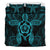 Hawaiian Turtle Hibiscus Polynesian Bedding Set Blue - Polynesian Pride