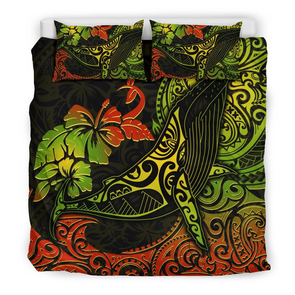 Hawaii Duvet Cover Set - Polynesian Humpback Whale - Polynesian Pride