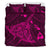 Hawaiian Map Kanaka Manta Ray Polynesian Bedding Set Pink - Polynesian Pride