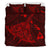 Hawaiian Map Kanaka Manta Ray Polynesian Bedding Set Red - Polynesian Pride