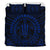 Hawaiian Kakau Honu Arc Blue Polynesian Bedding Set - Polynesian Pride