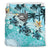 Polynesian Duvet Cover Set - American Samoa Bedding Set Blue Turtle Hibiscus - Polynesian Pride