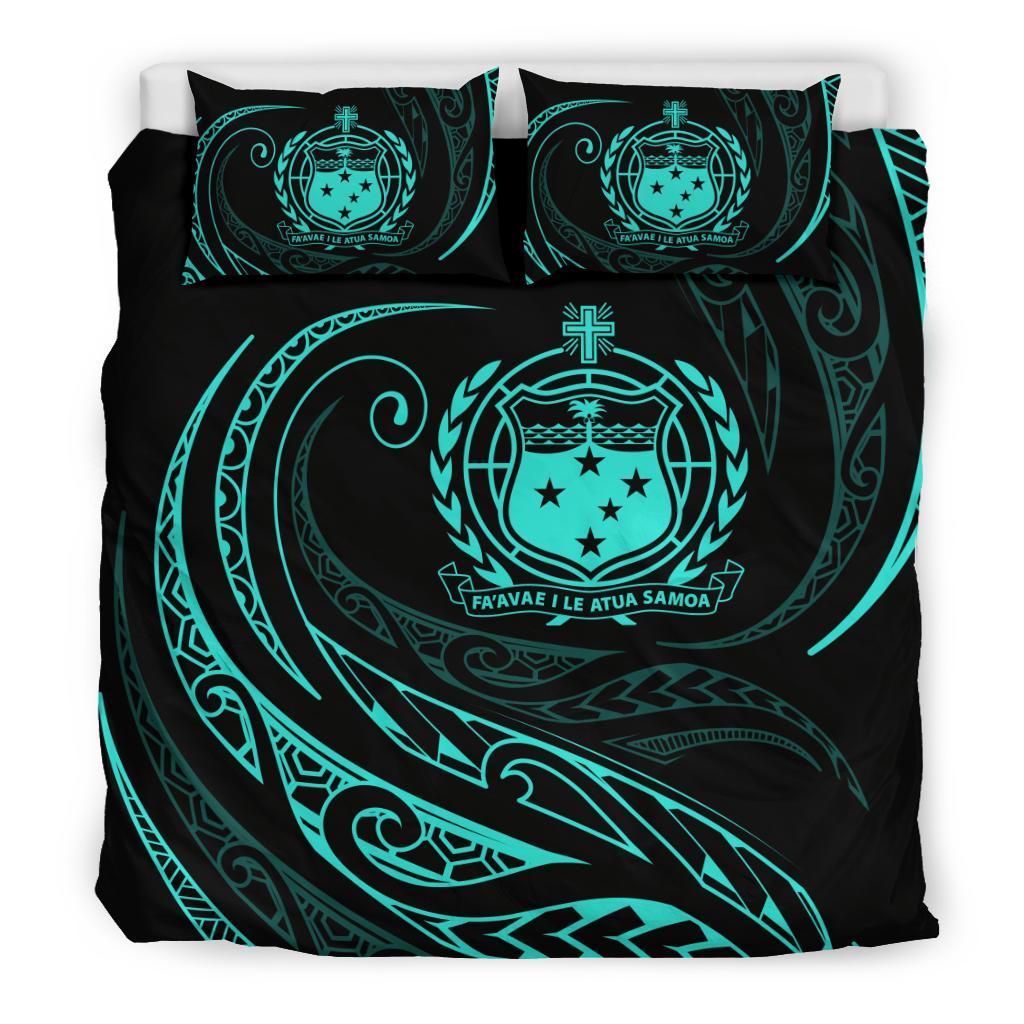 Samoa Bedding Set - Turquoise - Frida Style - Polynesian Pride