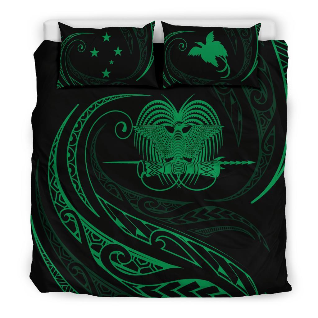 Papua New Guinea Bedding Set - Green - Frida Style - Polynesian Pride