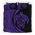 Hawaiian Map Turtle Polynesian Bedding Set - Purple - Circle Style - Polynesian Pride