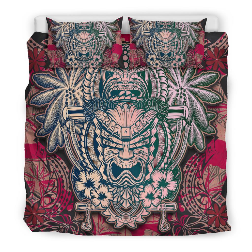 Polynesian Hawaii Duvet Cover Set - Hawaiian Tiki - Polynesian Pride