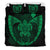 Hawaiian Fish Hook Turtle Heart Polynesian Bedding Set Green - Polynesian Pride